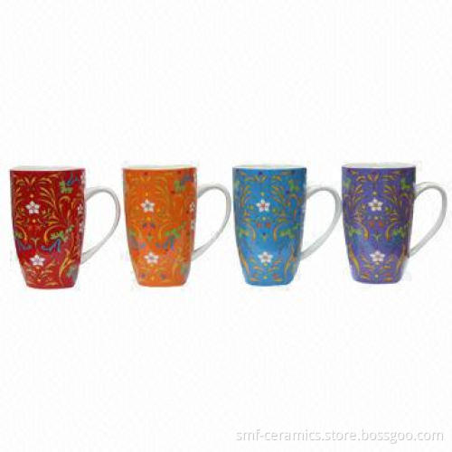 16oz New Bone China/Ceramic Mugs, Various Colors are Available
